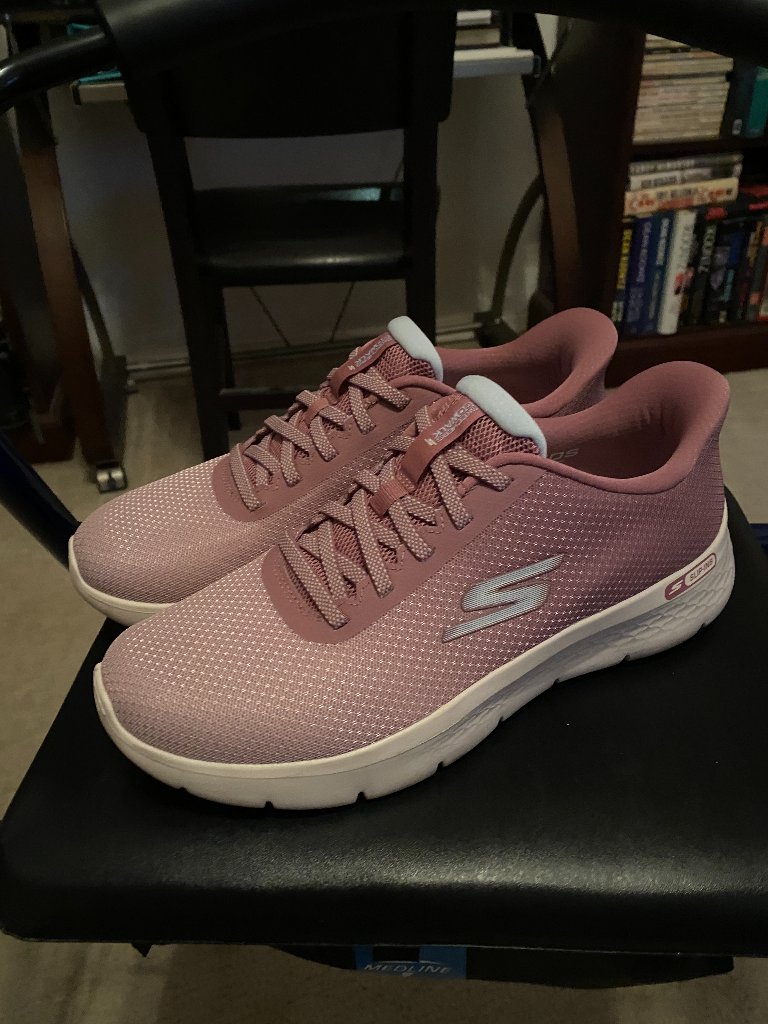 Skechers Slip-Ins Go Walk Flex Walking Sneakers-Cheri Color: Mauve Size: 9 Med